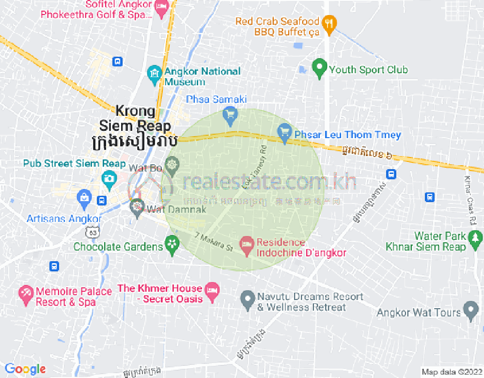 Map of Sala Kamraeuk, Siem Reap