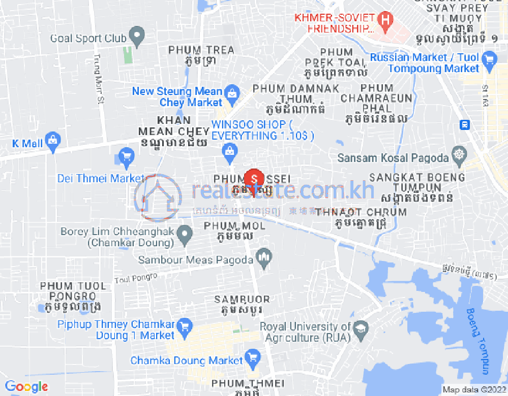 ផែនទី បឹងទំពុន១, មានជ័យ, ភ្នំពេញ