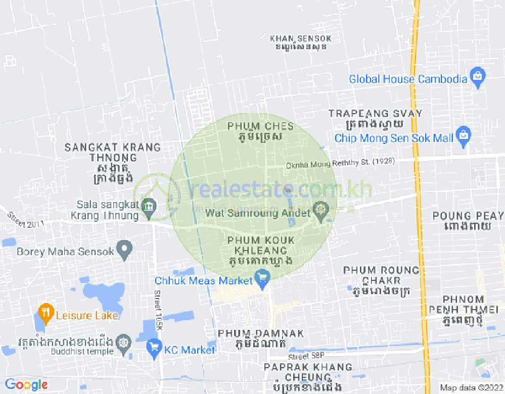 Map of គ្មាន, Kouk Khleang, Sen Sok, Phnom Penh
