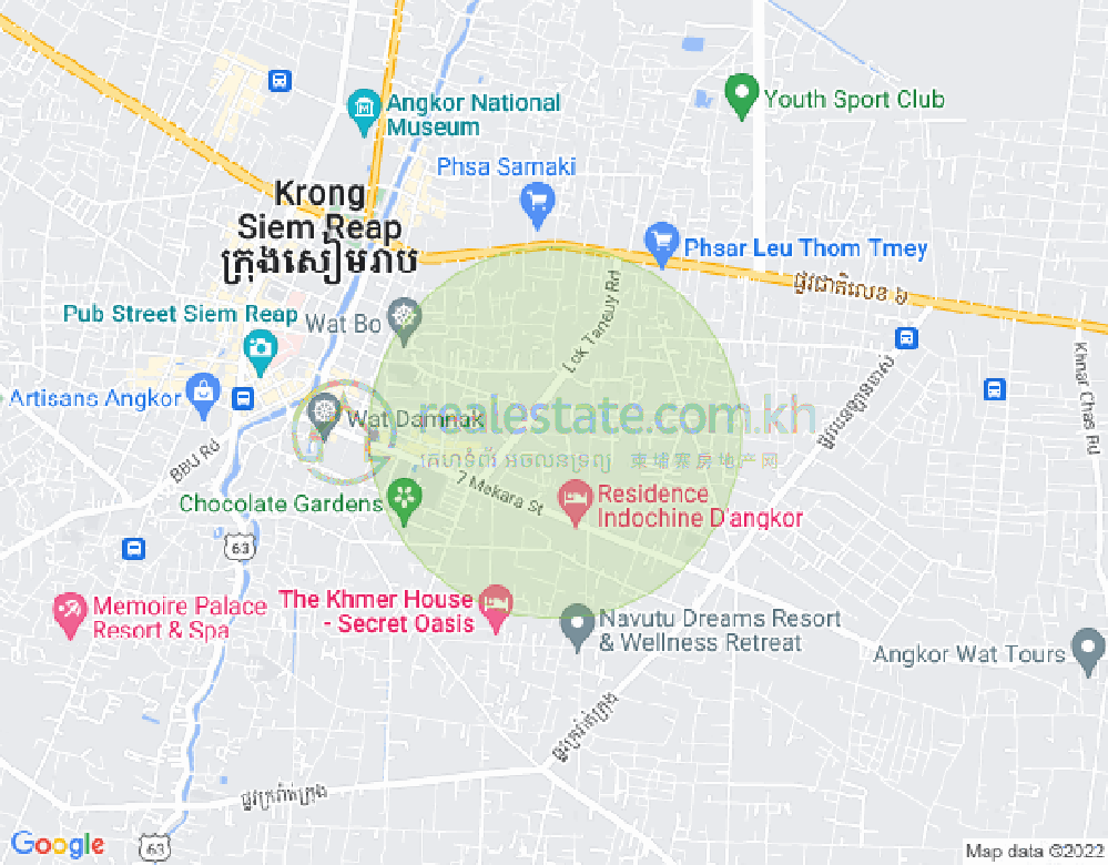 Svay Dangkum分区, 暹粒地图
