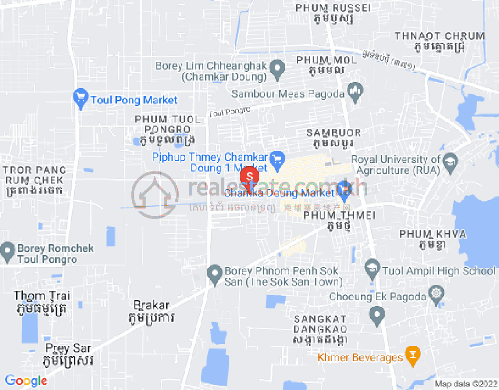 Map of Dangkao, Phnom Penh