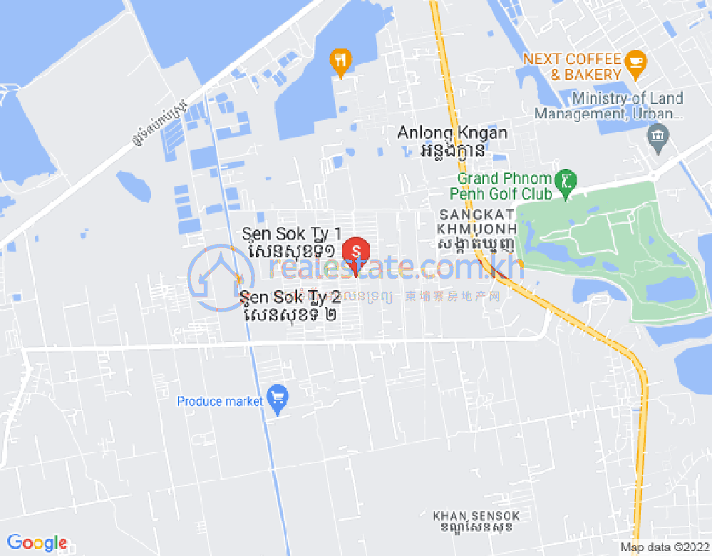 Khmuonh分区, 森速区, 金边地图