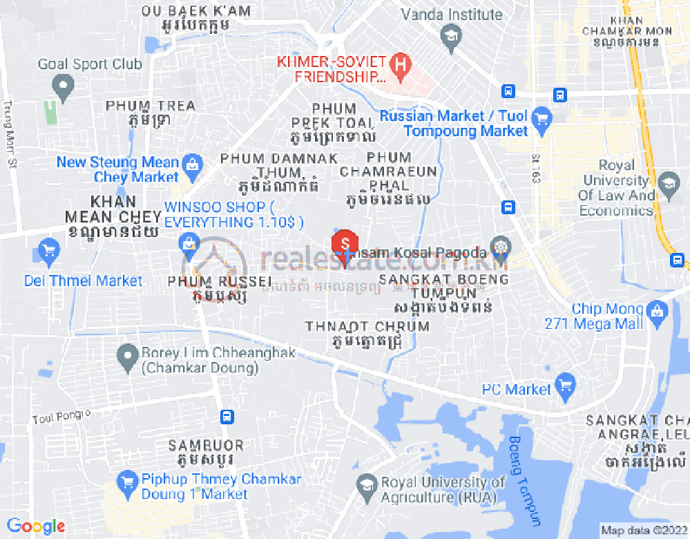 แผนที่ สตึงเมียนเจย, เมียนเจ็ย, พนมเปญ