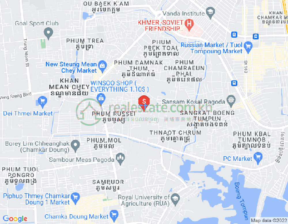 Map of Chak Angrae Kraom, Meanchey, Phnom Penh
