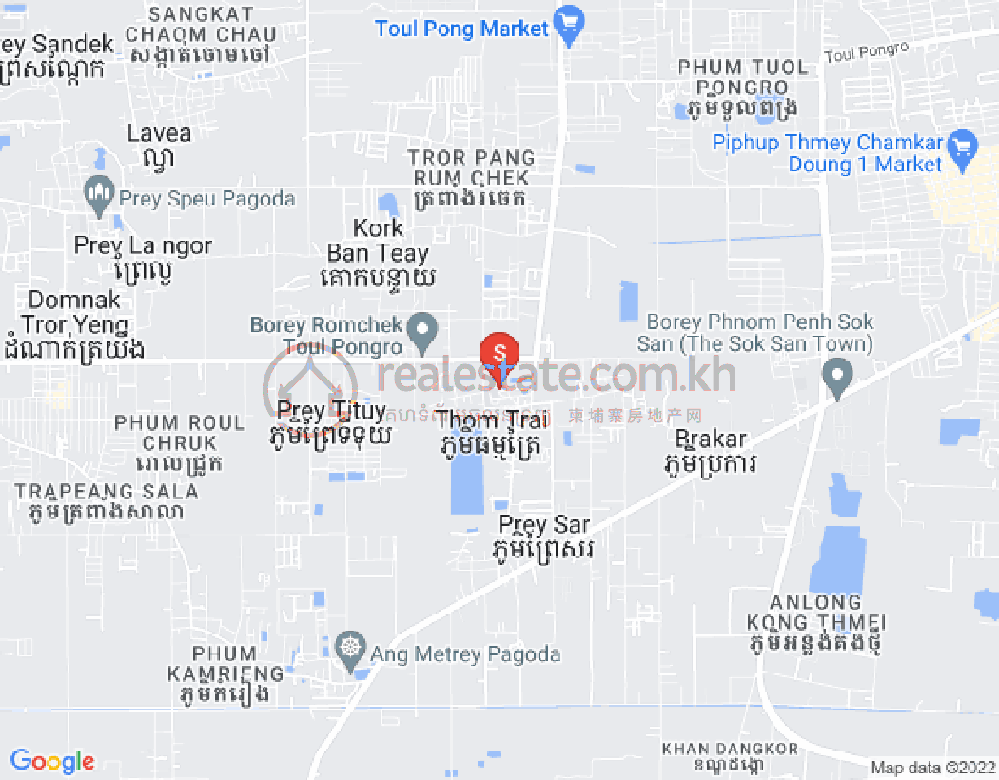Mapa: Dangkao, Phnom Penh