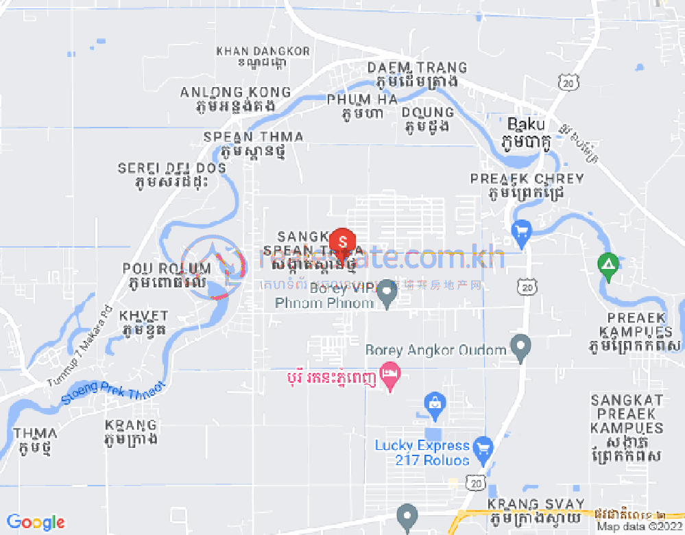 แผนที่ สเปียนทมา, ดังกอ, พนมเปญ