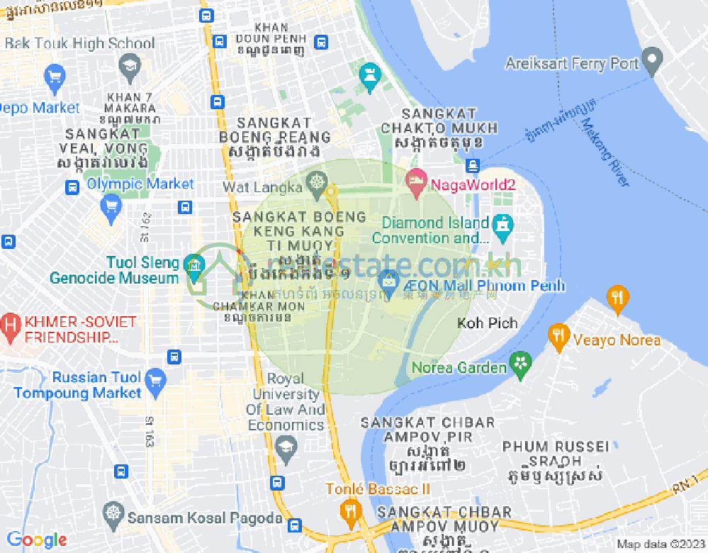 Boeung Prolit分区, 马卡拉区, 金边地图