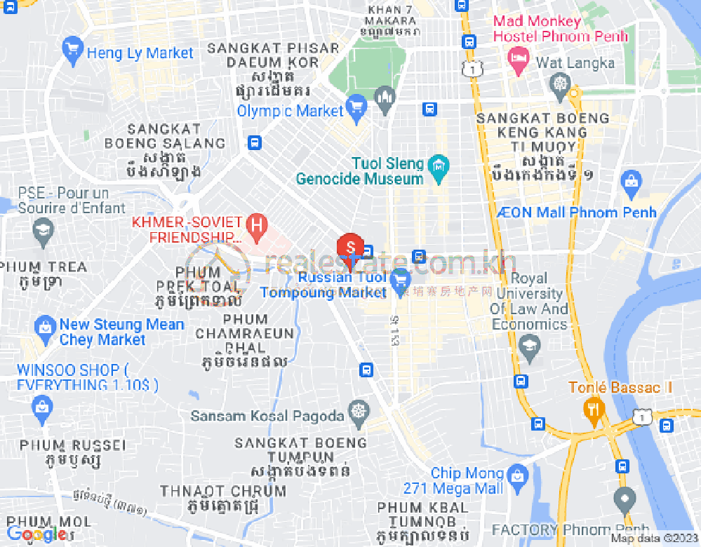 朱德奔1分区, 占卡蒙, 金边地图