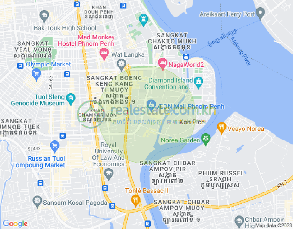 百色河分区, 占卡蒙, 金边地图