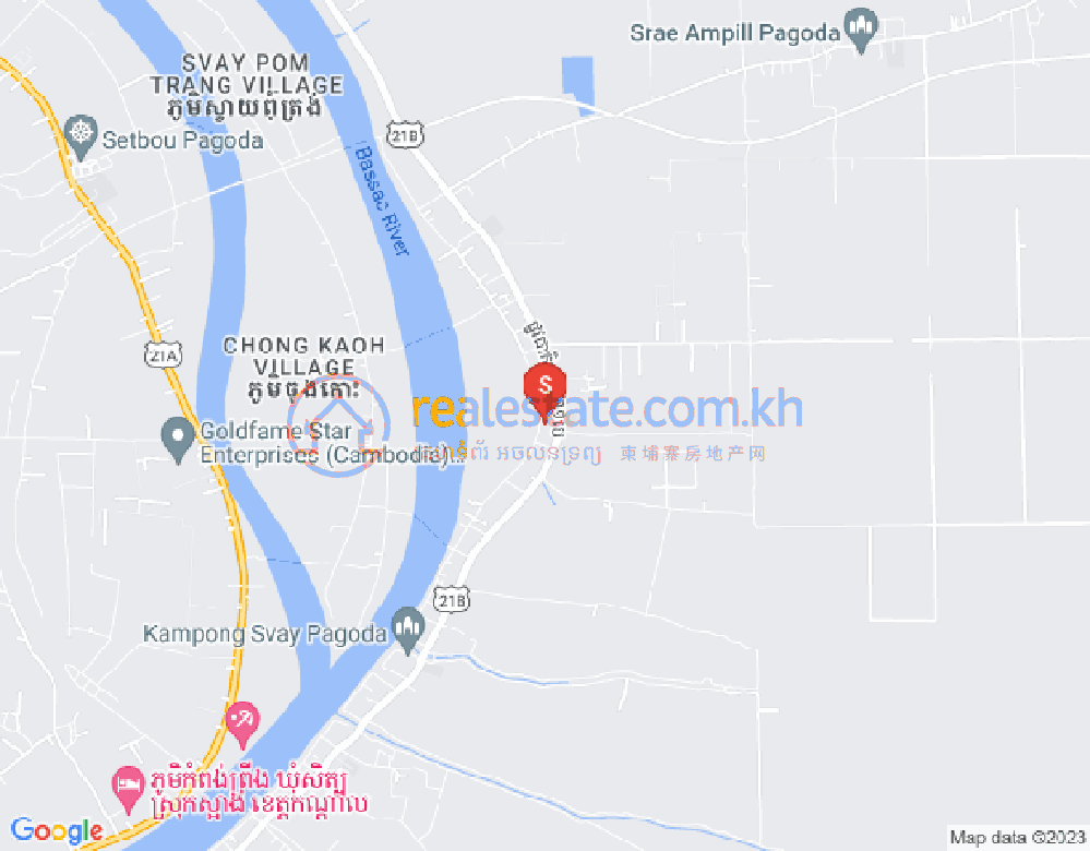 แผนที่ กำปงสวาย, เกียนสวาย, กันดาล