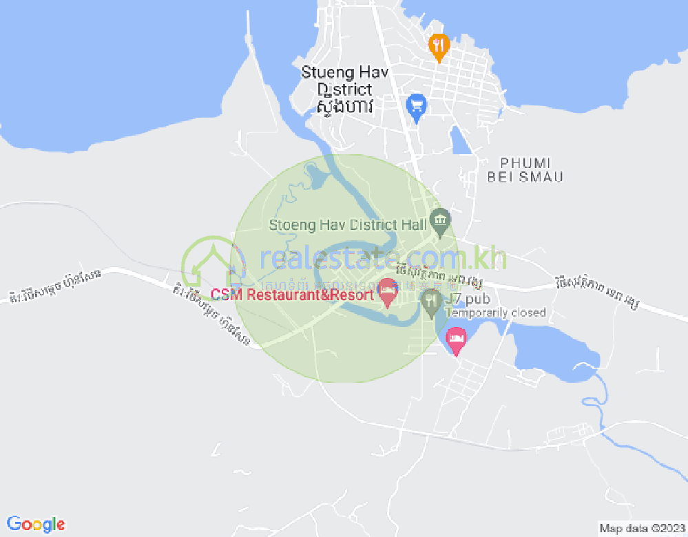 แผนที่ แกวโพส, สตึงฮาว, สีหนุวิลล์