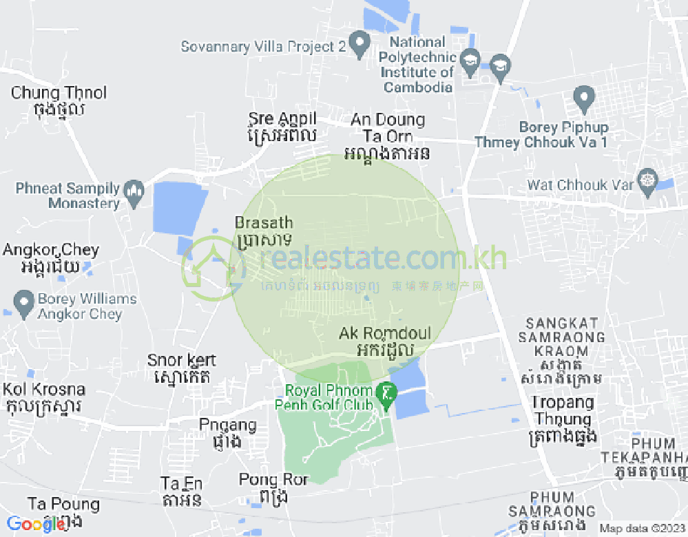 មហាវិថីឈ្នះ, Samraong Kraom县, 普森芷区, 金边地图
