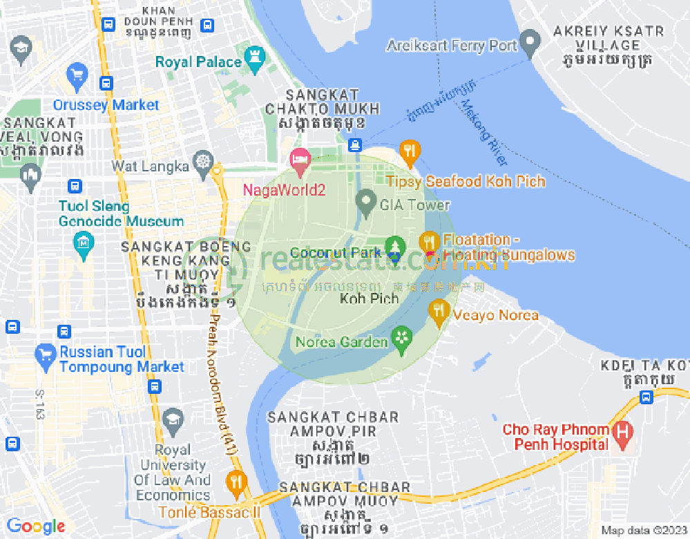 百色河分区, 占卡蒙, 金边地图
