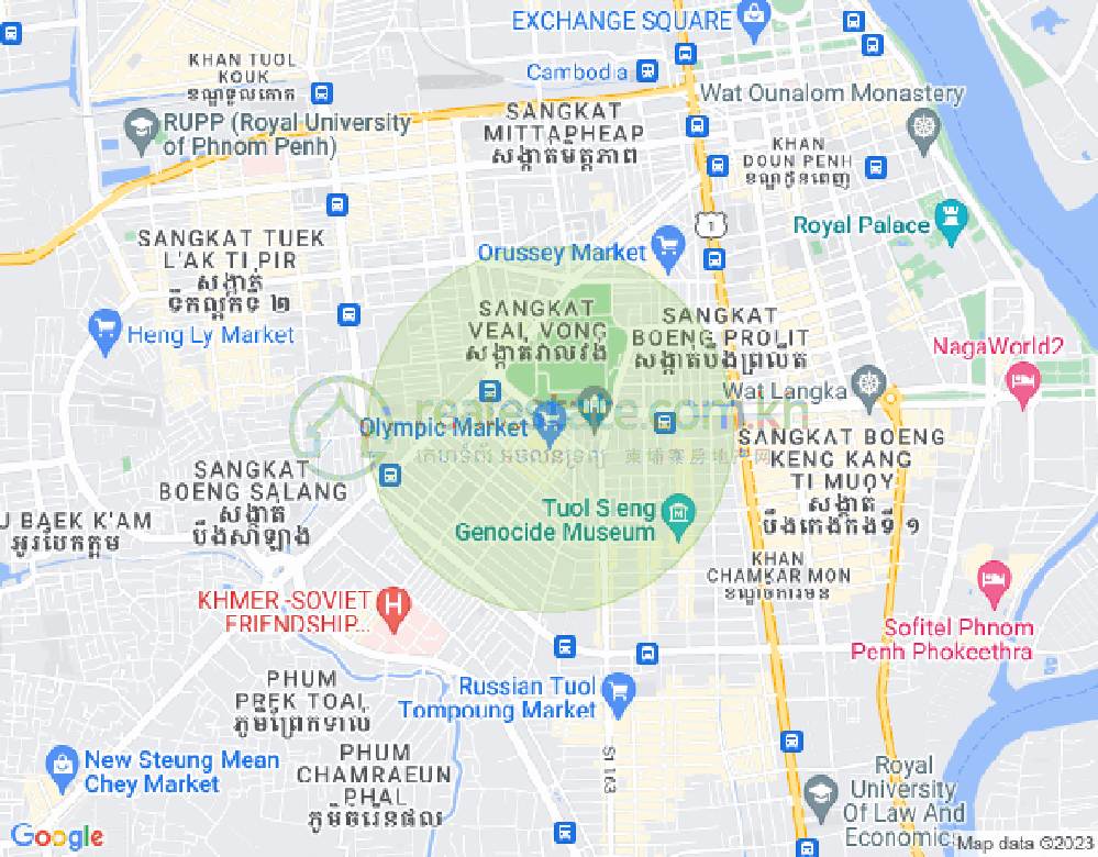 奥林匹克, 波哥堪, 金边地图