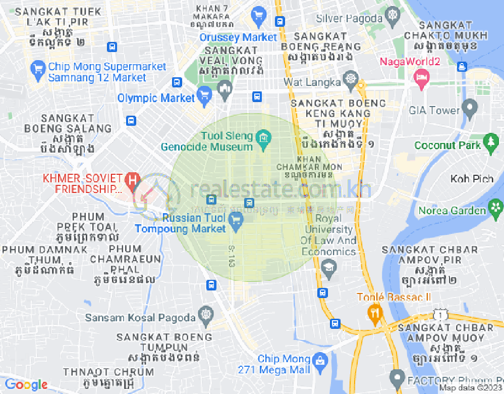 Map of Boeung Prolit, 7 Makara, Phnom Penh