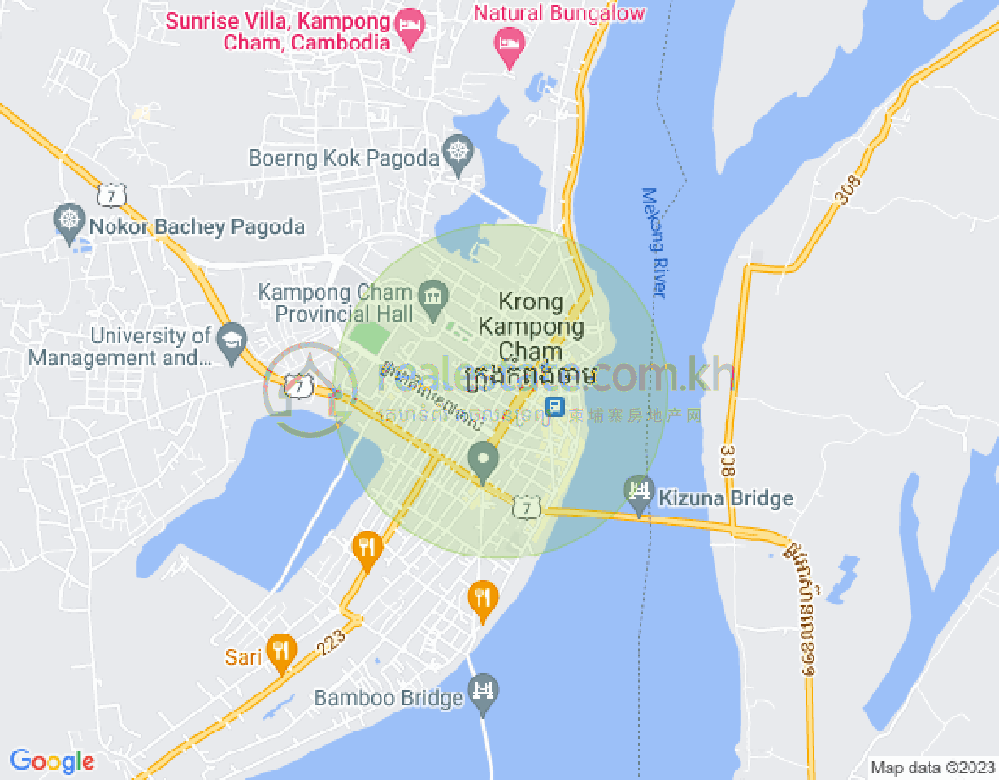 Mapa: Kampong Cham