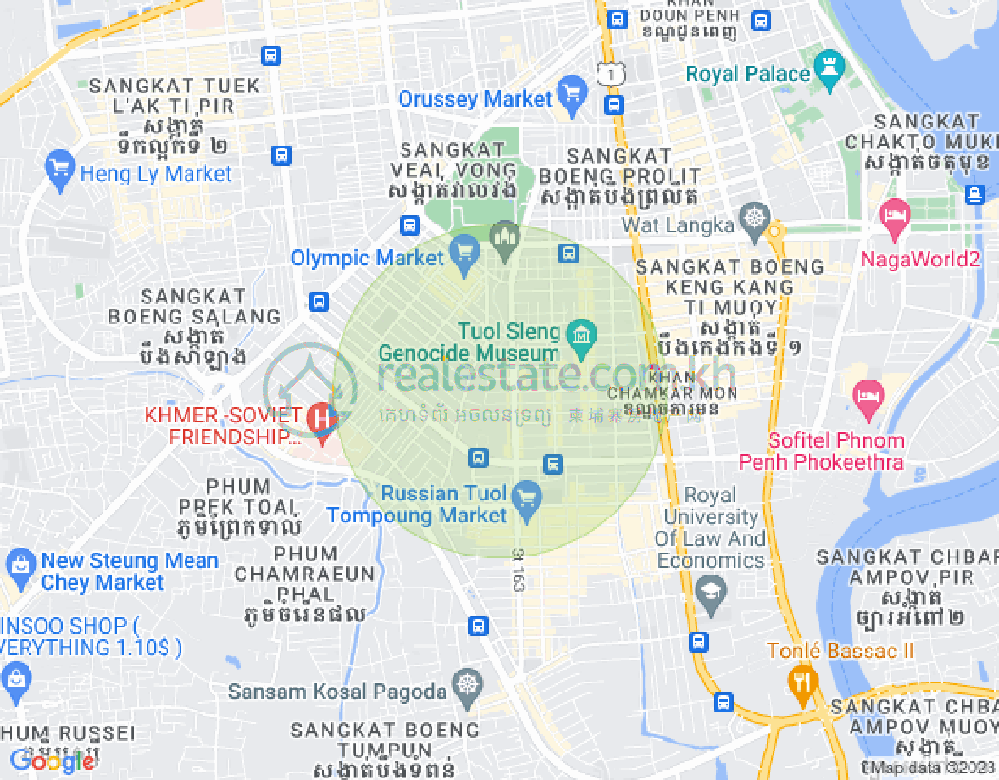 Mapa: BKK 1, Boeng Keng Kang, Phnom Penh