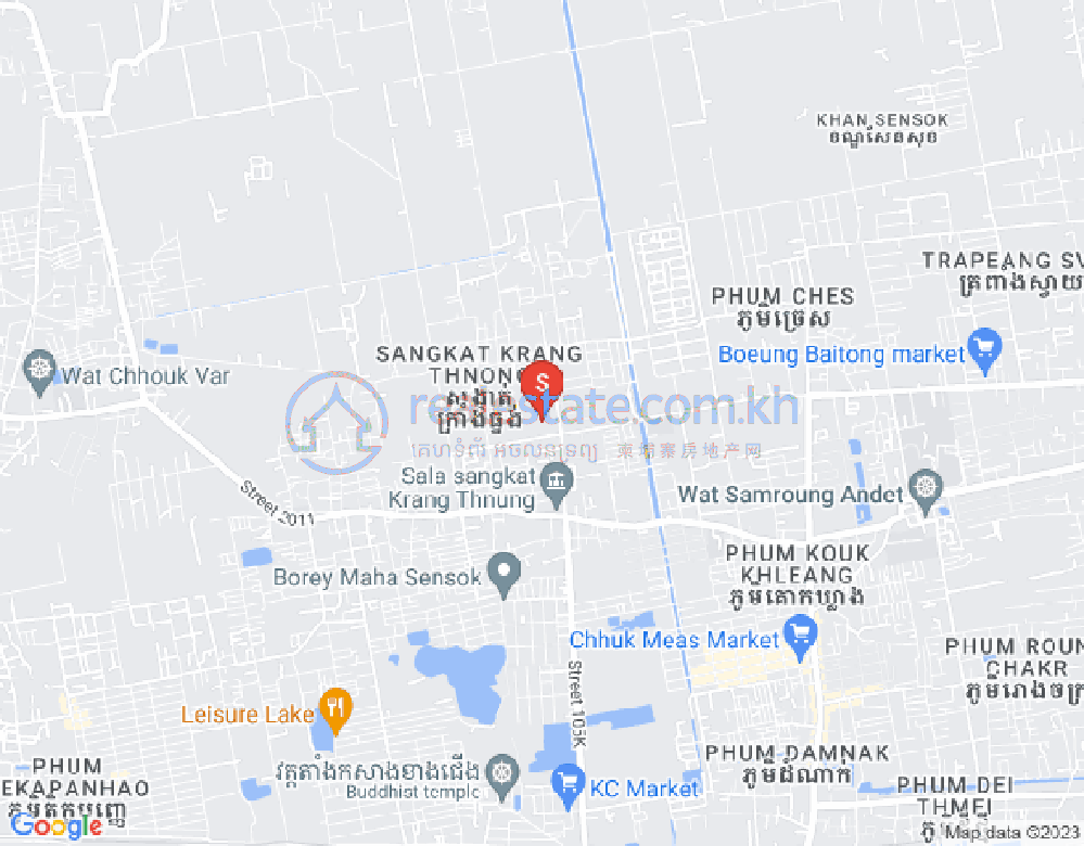Carte de Krang Thnong, Sen Sok, Phnom Penh