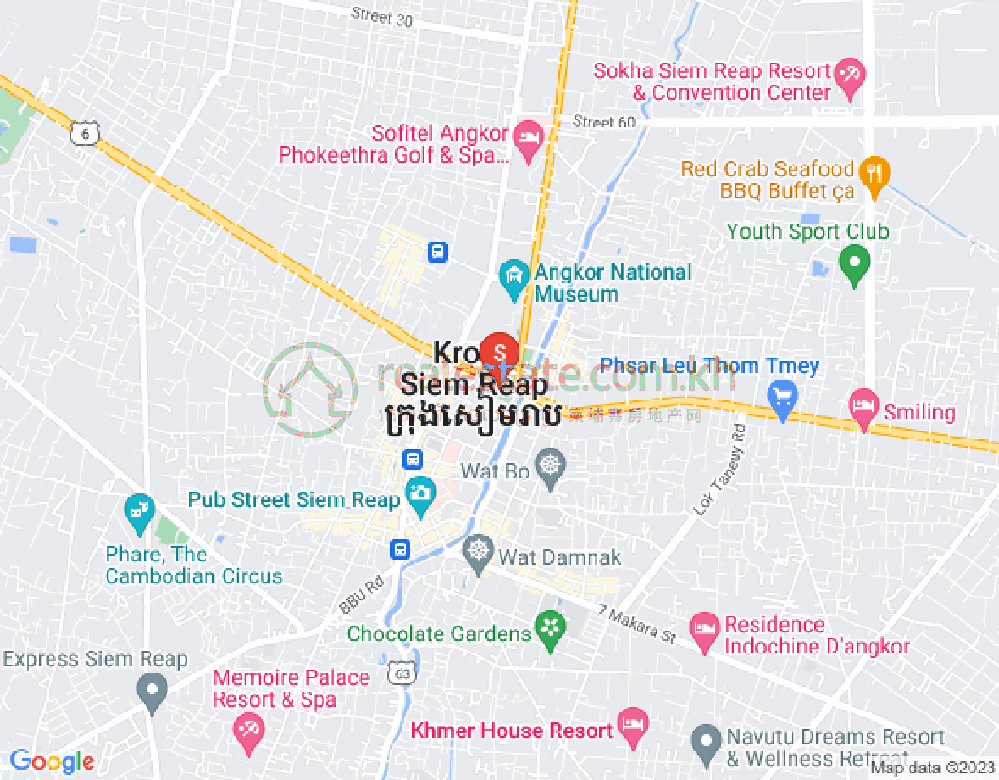 Mapa: Siem Reap