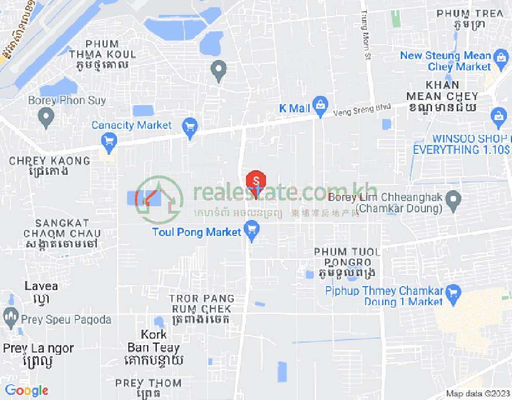 Mapa: Chaom Chau 1, Por Sen Chey, Phnom Penh