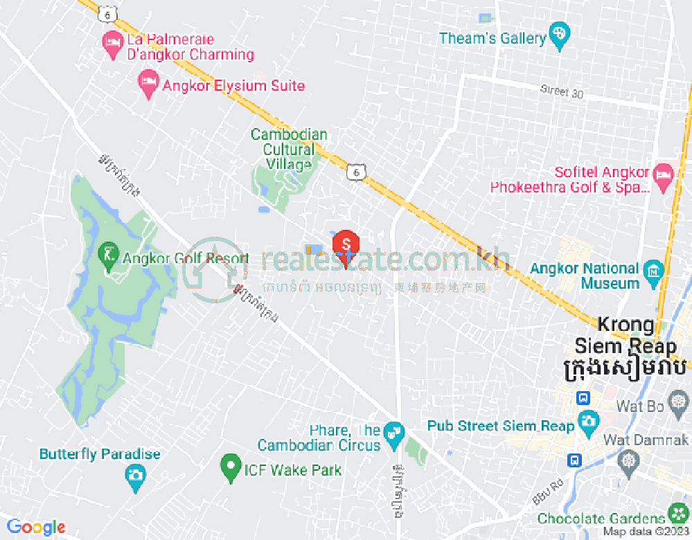 Map of Svay Dankum, Siem Reap