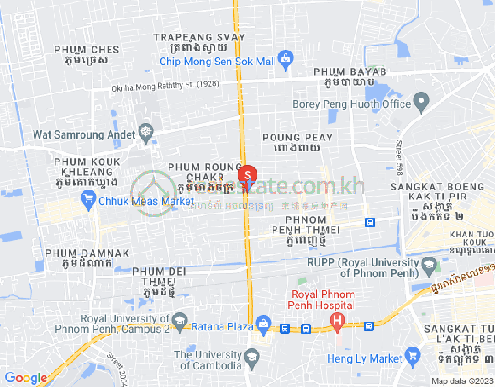Khmuonh分区, 森速区, 金边地图