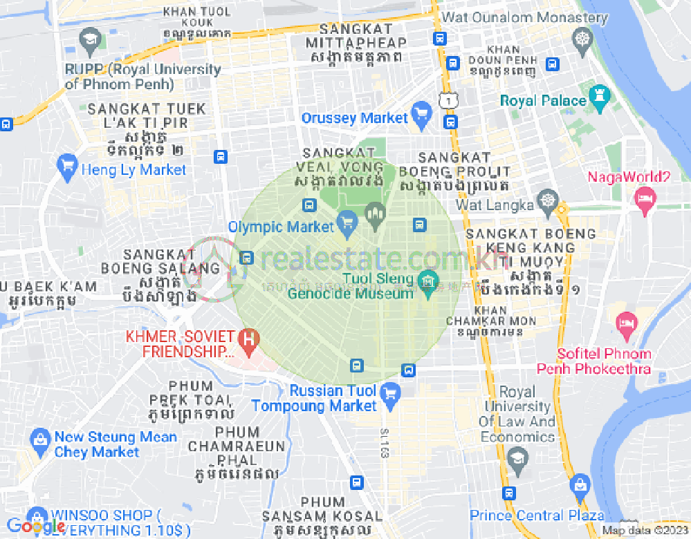 แผนที่ ตวลตุมปุง 1, จัมการมอน, พนมเปญ