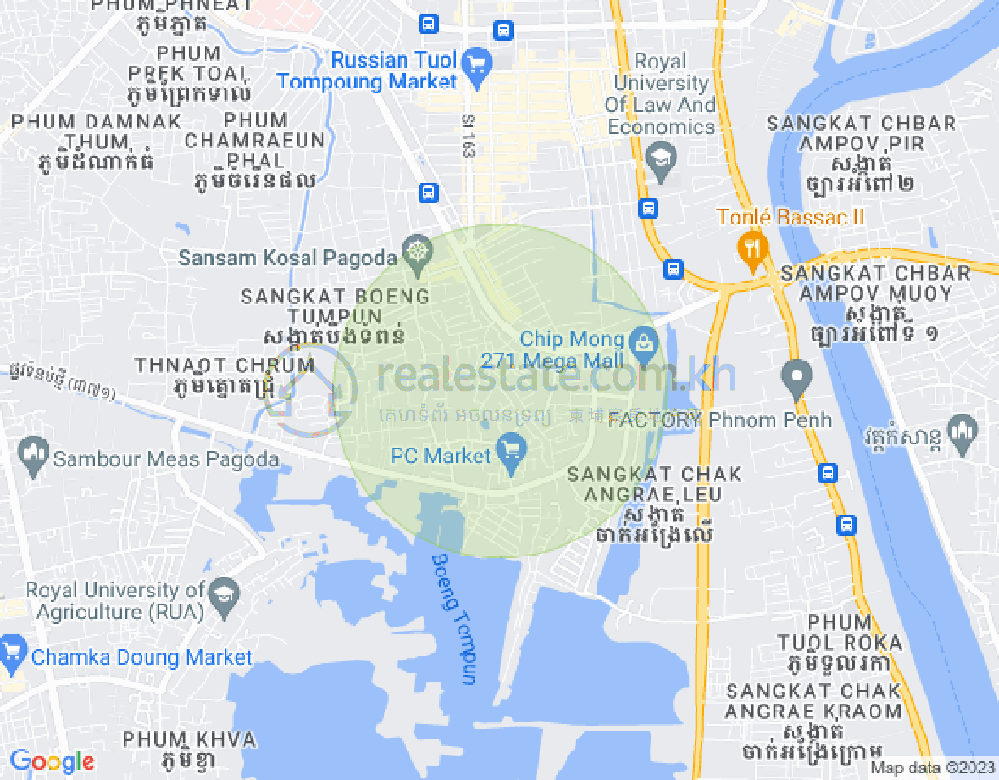 Map of Tumnob Tuek, Boeng Keng Kang, Phnom Penh