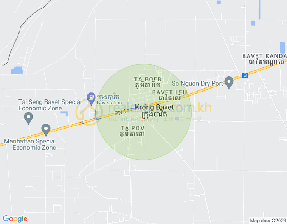 Carte de ១ 1, Bavet, Svay Rieng