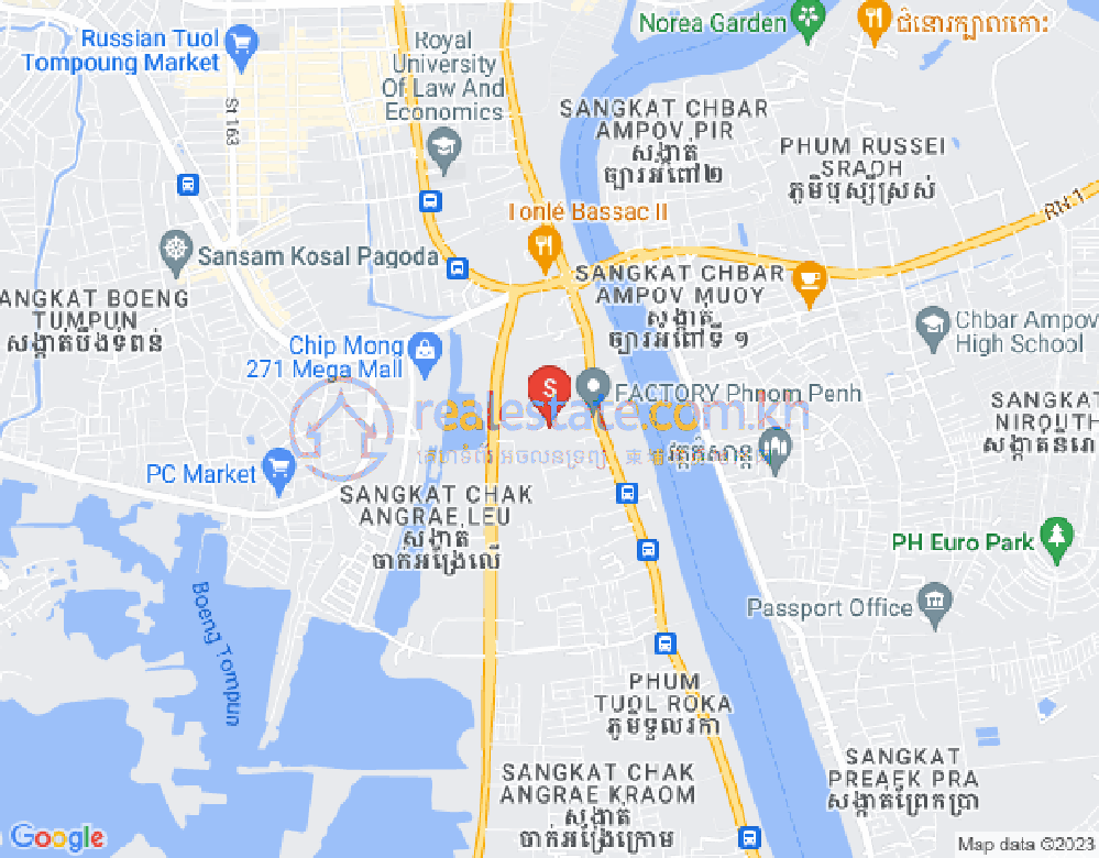 长夏上社分区, 棉芷区, 金边地图