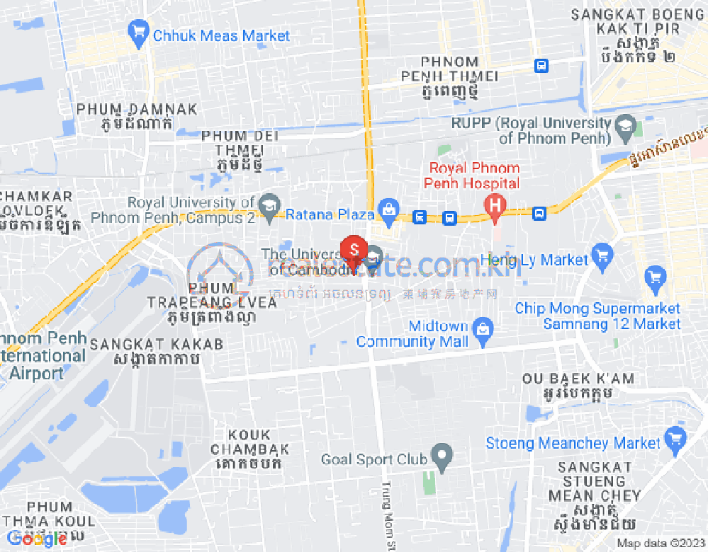 แผนที่ Kakap, โปร์แซนเจย, พนมเปญ
