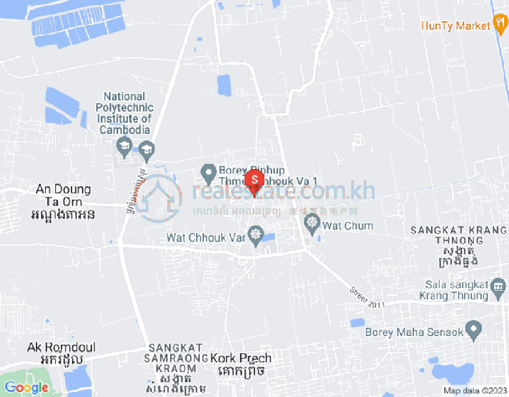 蓬桑, 仙市区, 金边地图