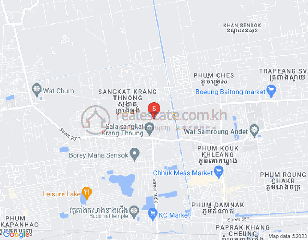 ផែនទី ក្រាំងធ្នង់, សែនសុខ, ភ្នំពេញ
