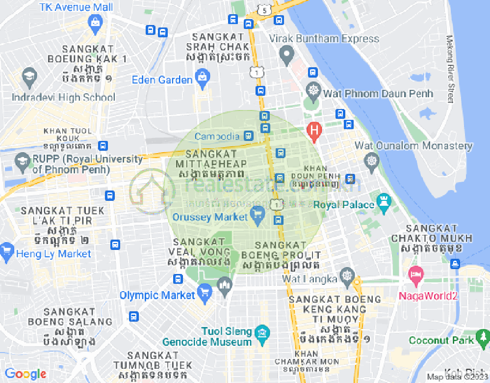 Veal Vong镇, 马卡拉区, 金边地图