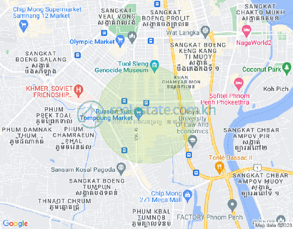 Карта Тул Том Пунг 1, Чамкармон, Пномпень