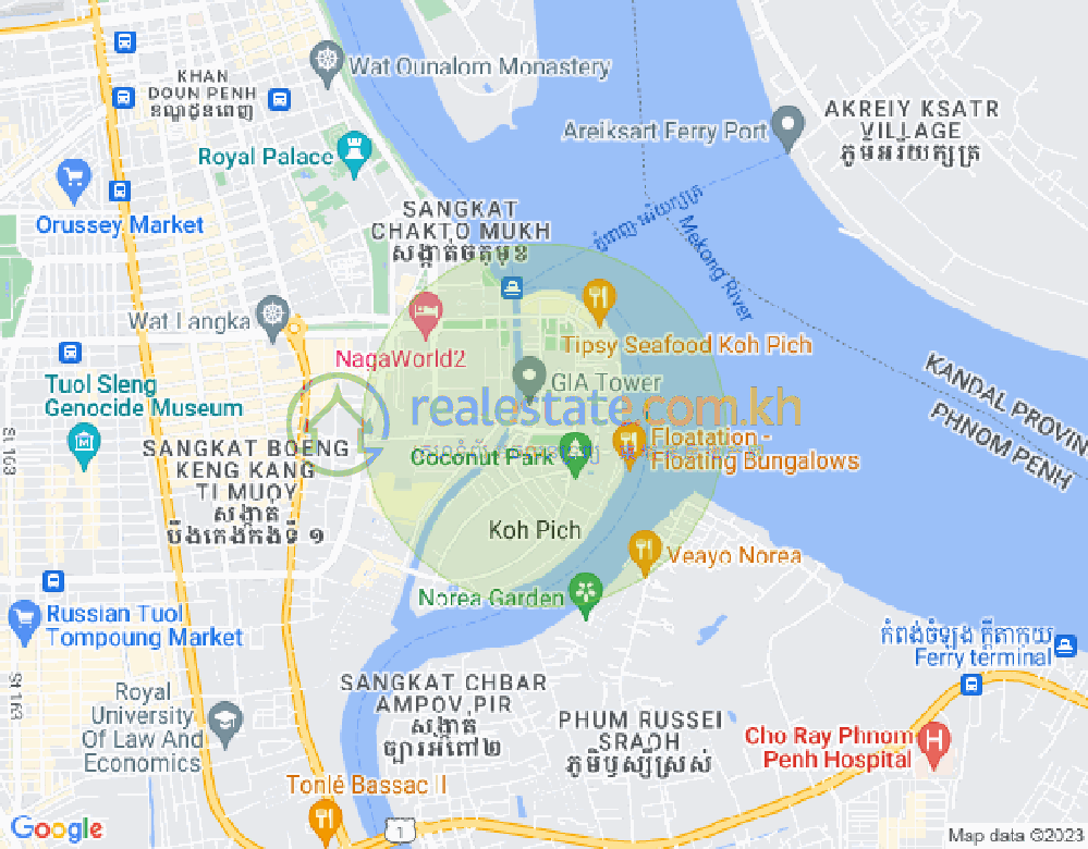 แผนที่ โตนเลบาสัก, จัมการมอน, พนมเปญ