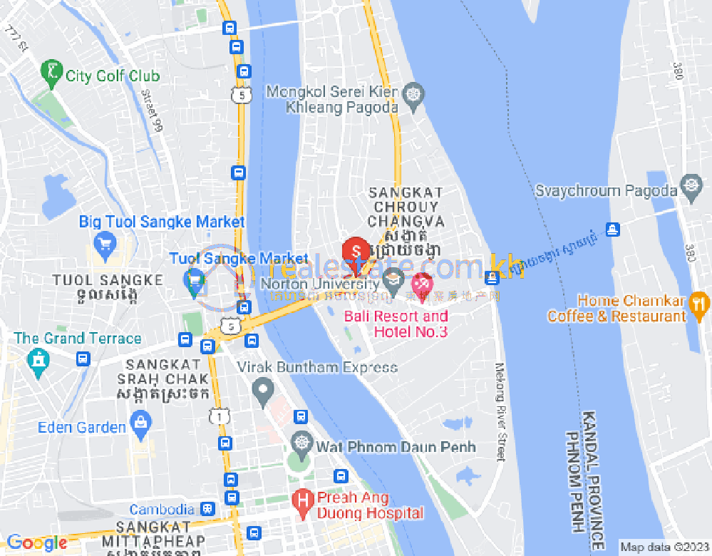 Mapa: Chroy Changvar, Phnom Penh