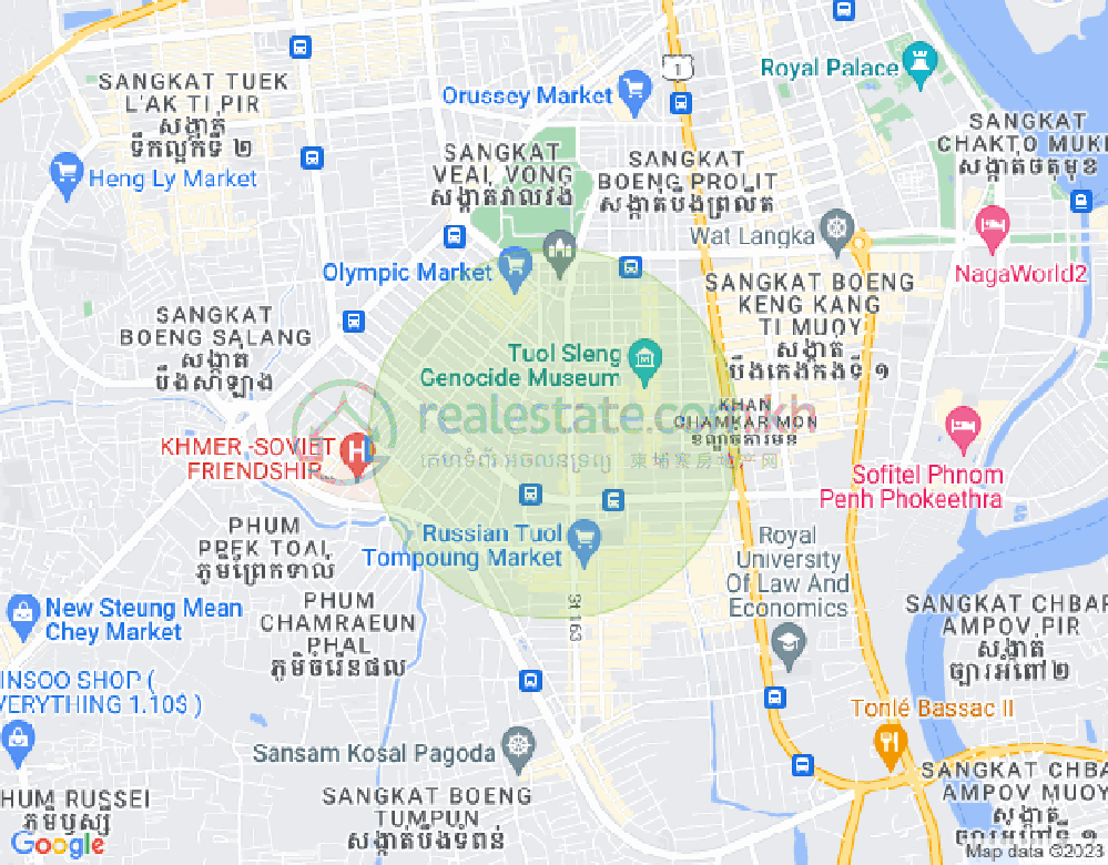 百色河分区, 占卡蒙, 金边地图
