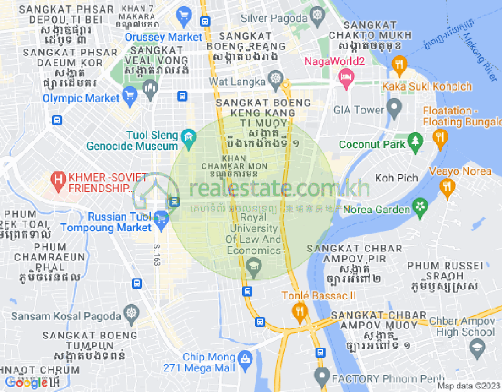 Mapa: BKK 1, Boeng Keng Kang, Phnom Penh