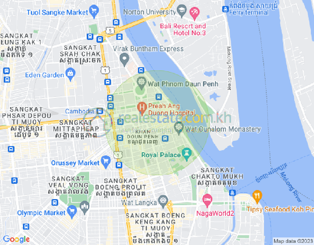 แผนที่ ผสาจ๊ะ, ดวนป็ญ, พนมเปญ