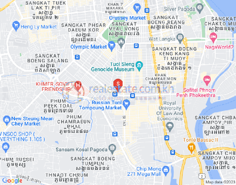 Mapa: Boeung Prolit, 7 Makara, Phnom Penh