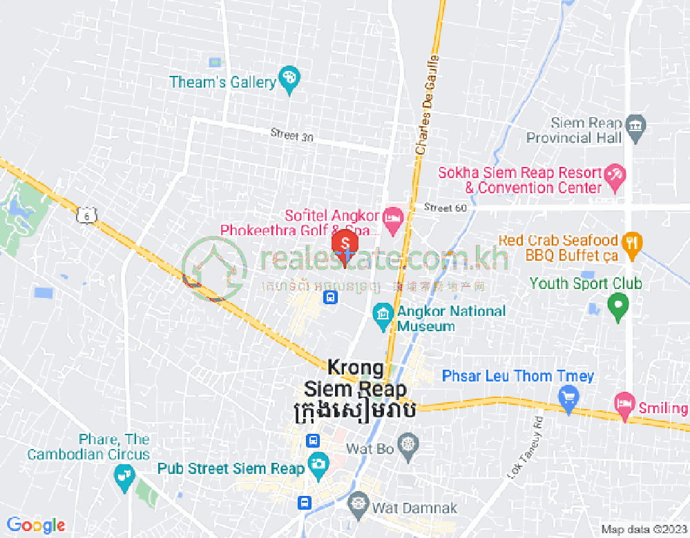 Svay Dangkum分区, 暹粒地图