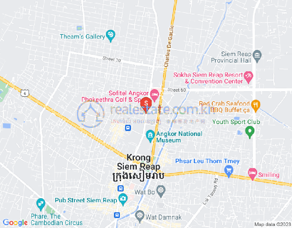 Svay Dangkum分区, 暹粒地图