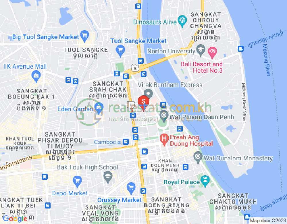 แผนที่ เชยชุมเนีย, ดวนป็ญ, พนมเปญ
