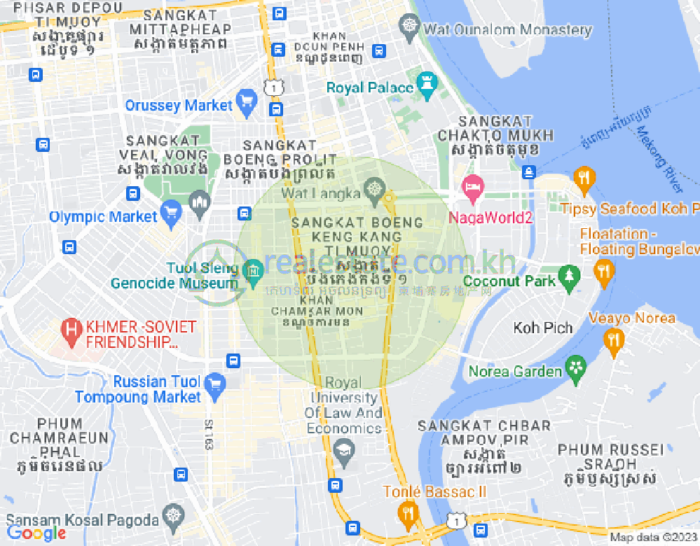 Map of Gold1 apartment