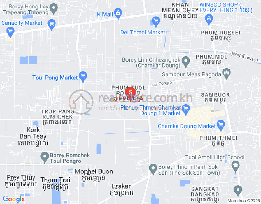 Map of Dangkao, Phnom Penh