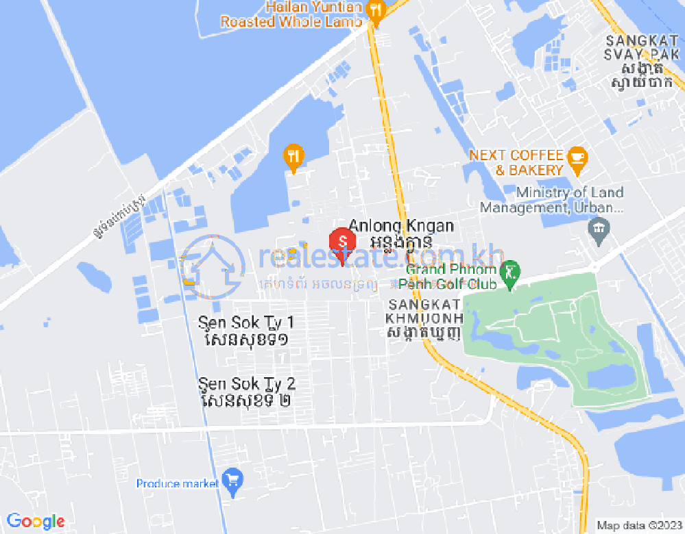 Carte de Khmuonh, Sen Sok, Phnom Penh