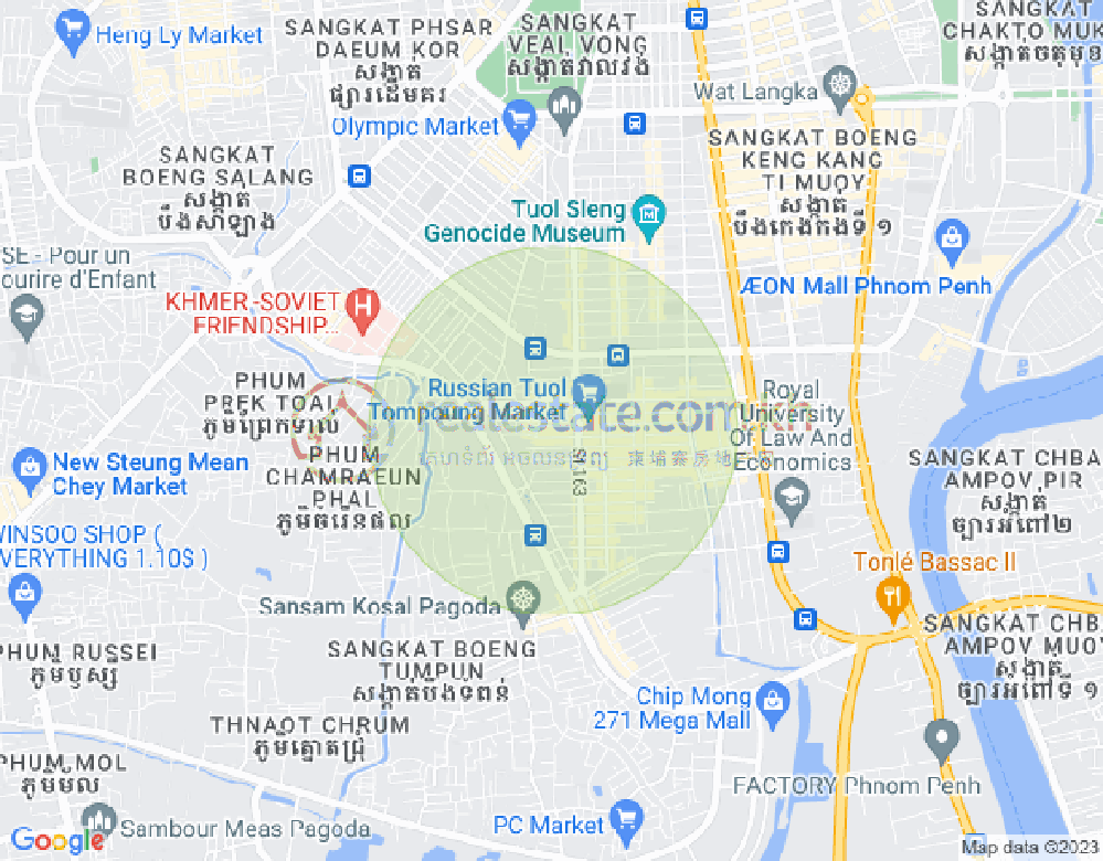 Mapa: Toul Tum Poung 2, Chamkarmon, Phnom Penh