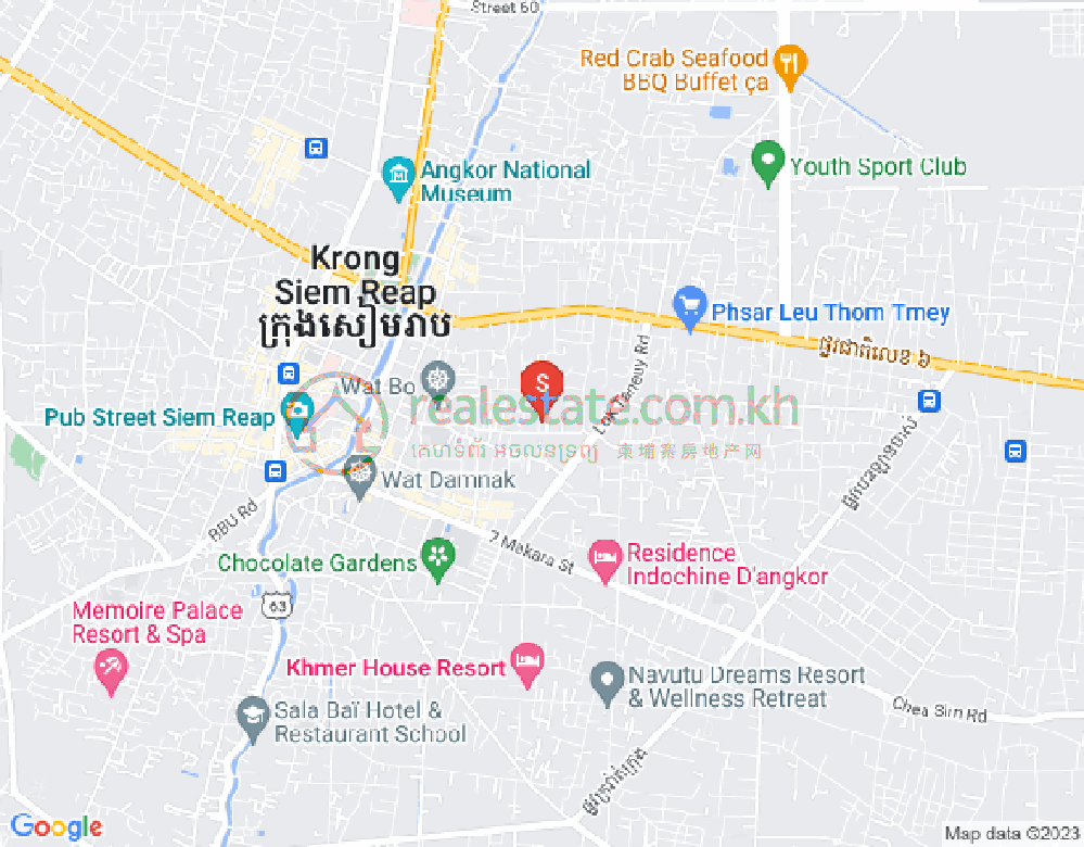 ផែនទី សាលាកំរើក, សៀមរាប