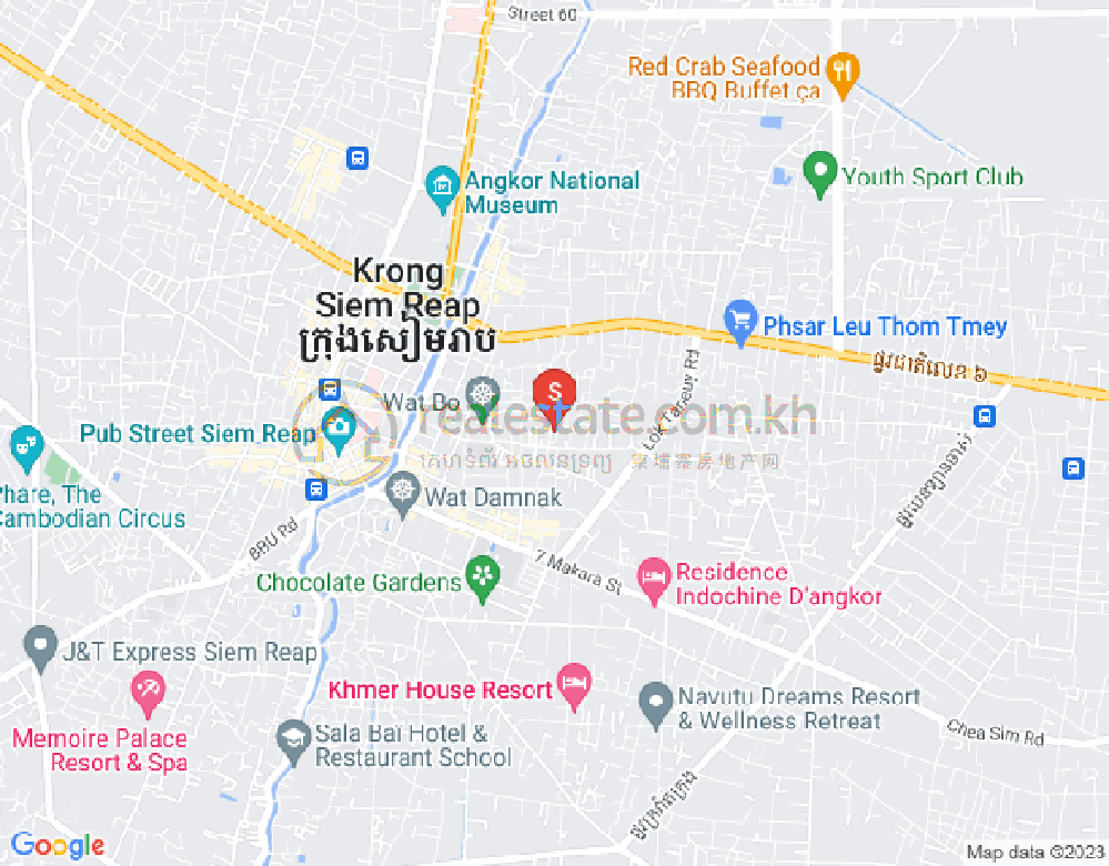 Map of Sala Kamraeuk, Siem Reap